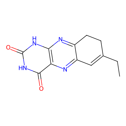 Benzo(g)pteridine-2,4(1H,3H)-dione, 7-ethyl-8,9-dihydro- structure