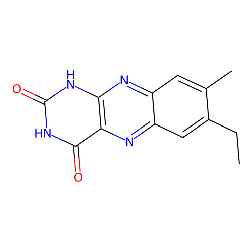 Benzo(g)pteridine-2,4(1H,3H)-dione, 7-ethyl-8-methyl- structure