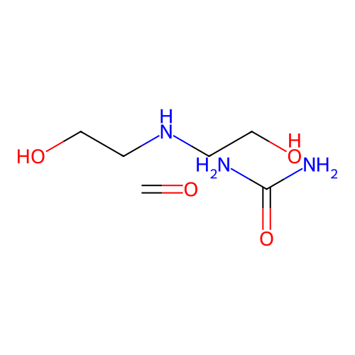 Formaldehyde;2-(2-hydroxyethylamino)ethanol;urea structure