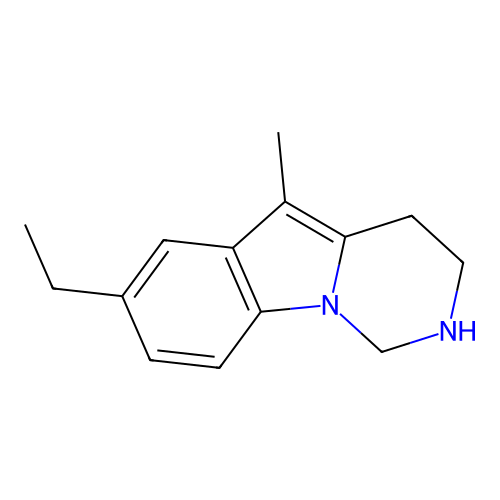 7-Ethyl-5-methyl-1,2,3,4-tetrahydropyrimido[1,6-a]indole structure