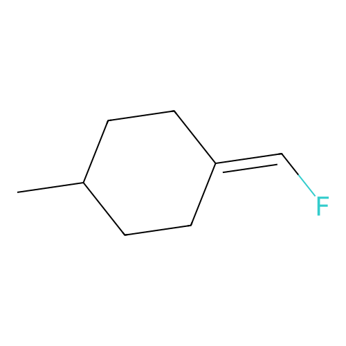 Cyclohexane, 1-(fluoromethylene)-4-methyl- structure
