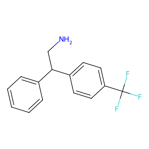 2-Phenyl-2-[4-(trifluoromethyl)phenyl]ethanamine structure