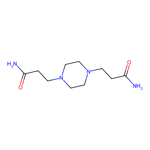 1,4-Piperazinedipropanamide structure