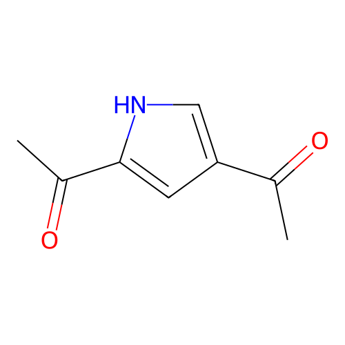 1,1'-(1H-Pyrrole-2,4-diyl)di(ethan-1-one) structure