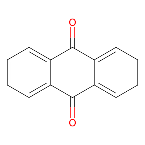 1,4,5,8-Tetramethylanthracene-9,10-dione structure