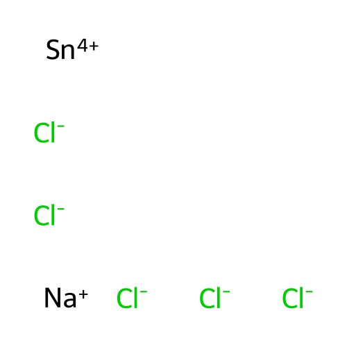 Stannate(1-), pentachloro-, sodium structure