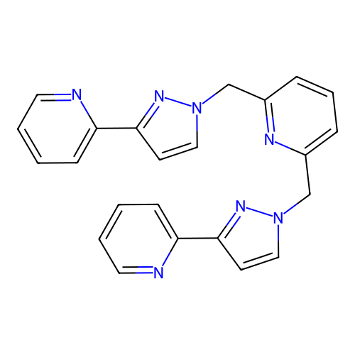 2,6-Bis[(3-pyridin-2-ylpyrazol-1-yl)methyl]pyridine structure