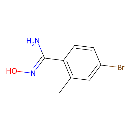 4-Bromo-N-hydroxy-2-methyl-benzamidine structure