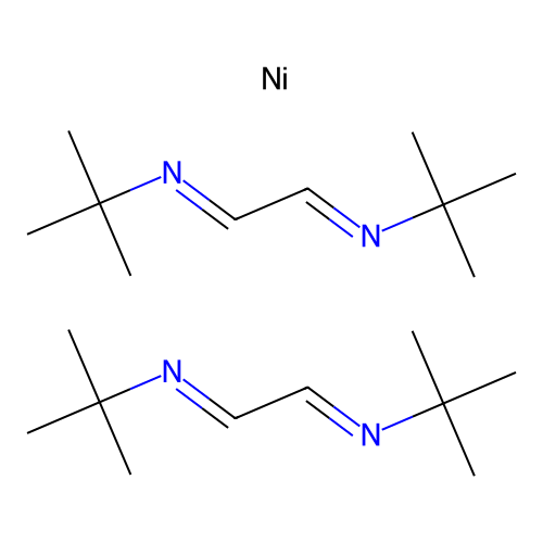 Bis[glyoxal-bis(tert.butulimin)]nickel(0) structure