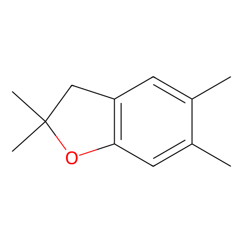 Benzofuran, 2,3-dihydro-2,2,5,6-tetramethyl- structure