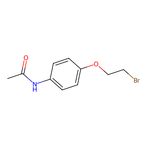 N-(4-(2-Bromoethoxy)phenyl)acetamide structure