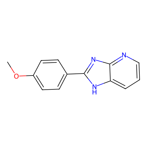 2-(4-methoxyphenyl)-3H-imidazo[4,5-b]pyridine structure