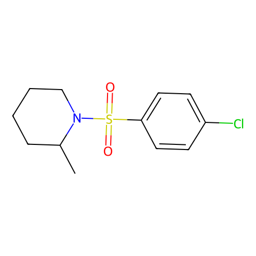 1-[(4-Chlorophenyl)sulfonyl]-2-methylpiperidine structure