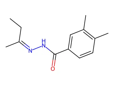 N-(butan-2-ylideneamino)-3,4-dimethyl-benzamide structure