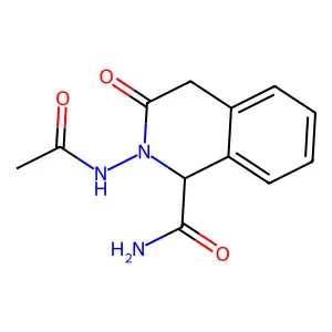 2-Acetamido-3-oxo-1,4-dihydroisoquinoline-1-carboxamide structure