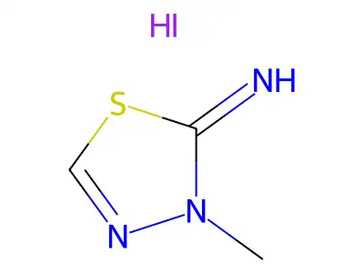 2-Amino-1,3,4-thiadiazole methiodide structure