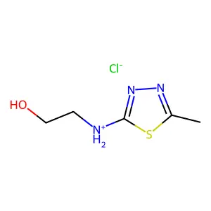 Ethanol, 2-(5-methyl-1,3,4-thiadiazol-2-ylamino)-, hydrochloride structure