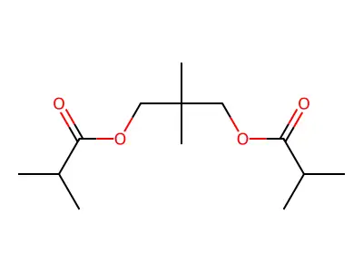 2,2-Dimethylpropane-1,3-diyl bisisobutyrate structure