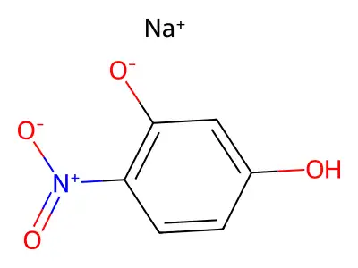 1,3-Benzenediol, 4-nitro-, sodium salt (1:?) structure