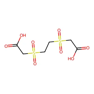 2-[2-(Carboxymethylsulfonyl)ethylsulfonyl]acetic acid structure
