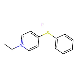 1-乙基-4-(苯硫基)吡啶鎓碘化物(1:1) structure