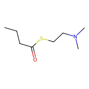 Butanethioic acid, S-(2-(dimethylamino)ethyl) ester structure