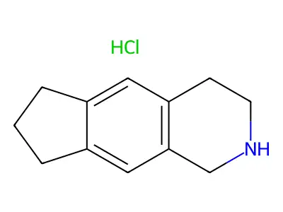 1H-Cyclopent(g)isoquinoline, 2,3,4,6,7,8-hexahydro-, hydrochloride structure
