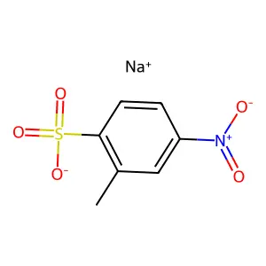 Sodium 2-methyl-4-nitrobenzenesulphonate structure