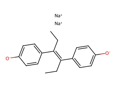 Diethylstilbestrol disodium salt structure