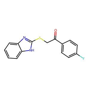 2-(1H-Benzimidazol-2-ylthio)-1-(4-fluorophenyl)ethanone structure