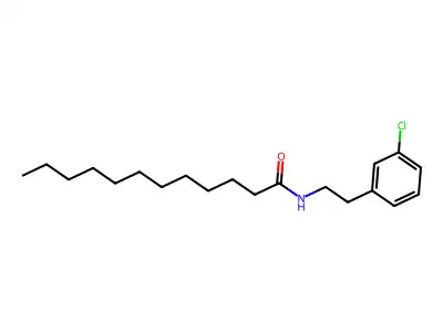N-[2-(3-chlorophenyl)ethyl]dodecanamide structure