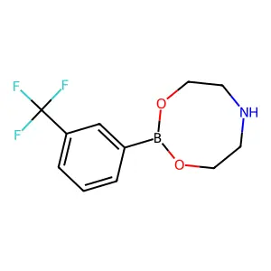 2-(3-Trifluoromethylphenyl)-[1,3,6,2]dioxazaborocane structure