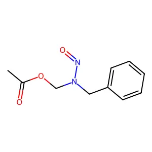 Acetoxymethylbenzylnitrosamine structure