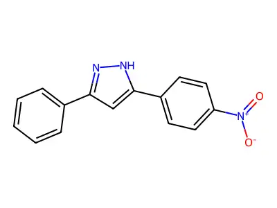 3-(4-nitrophenyl)-5-phenyl-1H-pyrazole structure
