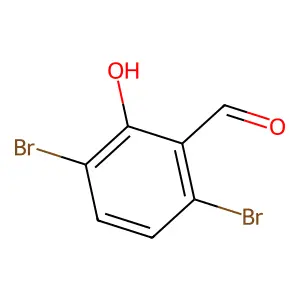 Benzaldehyde, 3,6-dibromo-2-hydroxy- structure