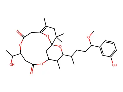 脱水脱溴海兔毒素 structure