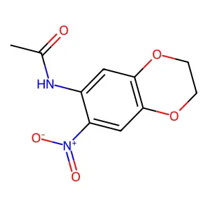 N-(7-Nitro-2,3-dihydro-1,4-benzodioxin-6-yl)acetamide structure