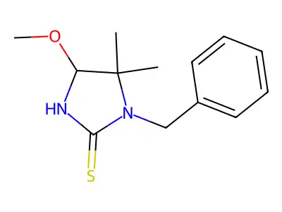 1-Benzyl-4-methoxy-5,5-dimethylimidazolidine-2-thione structure