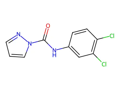 N-(3,4-dichlorophenyl)pyrazole-1-carboxamide structure