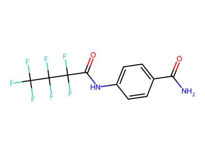 4-(2,2,3,3,4,4,4-Heptafluorobutanoylamino)benzamide structure
