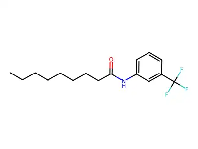N-[3-(trifluoromethyl)phenyl]nonanamide structure