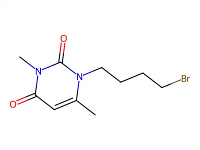 1-(4-Bromobutyl)-3,6-dimethyluracil structure