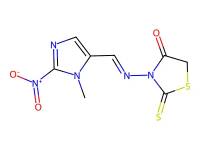 3-[(E)-(3-methyl-2-nitroimidazol-4-yl)methylideneamino]-2-su structure