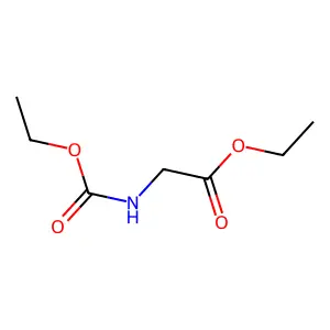 Ethyl 2-(ethoxycarbonylamino)acetate structure