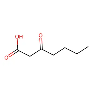 3-氧代庚酸 structure