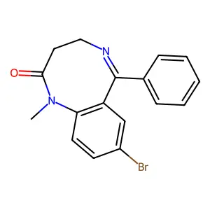 8-Bromo-1-methyl-6-phenyl-3,4-dihydro-1,5-benzodiazocin-2-one structure