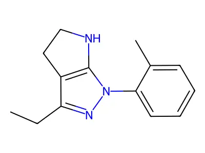 3-Ethyl-1-(o-tolyl)-1,4,5,6-tetrahydropyrrolo[2,3-c]pyrazole structure