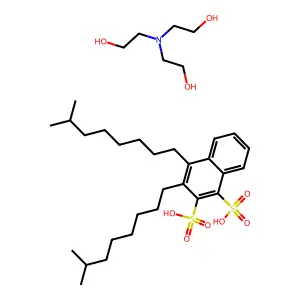 Diisononylnaphthalenedisulfonic acid, compd. with 2,2',2''-nitrilotris(ethanol) (1:2) structure