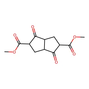 Dimethyl 1,4-dioxooctahydropentalene-2,5-dicarboxylate structure