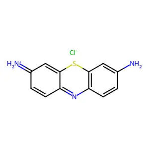 7-Iminophenothiazin-3-amine;hydrochloride structure
